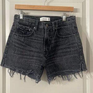Abercrombie and Fitch Mid Rise Boyfriend Denim Shorts
